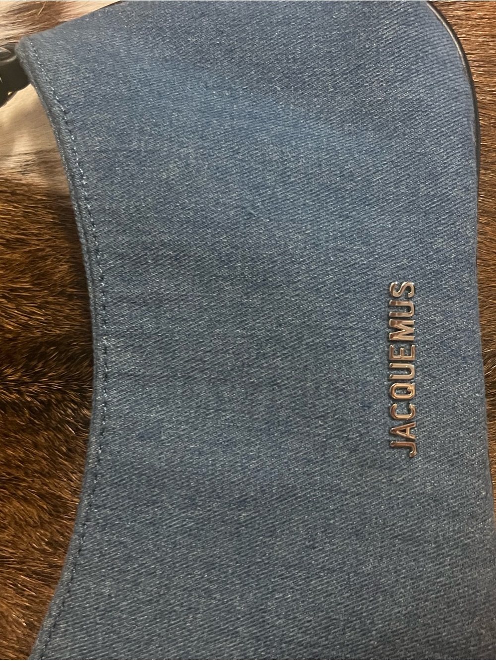 Jacquemus Blue Denim Crescent Shoulder Bag - Picture 6 of 9